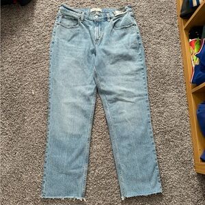 Abercrombie & Fitch Blue The 90's Straight Leg Jeans size 30 Short NWT